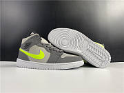 Air Jordan 1 Mid Gunsmoke Volt - 554724-072 - 3