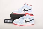 Air Jordan 1 Mid Half Blue Polka Dot Swoosh - 555112-400 - 6