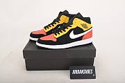 Air Jordan 1 Mid Black Amarillo Orange - 852542-087 - 6