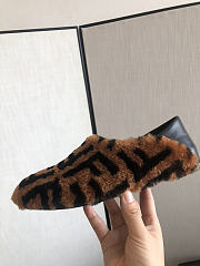 Fendi Brown sheepskin slippers - 8P8082AD7MF0R7R - 3