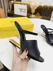 FENDI FIRST Black leather high-heeled sandals - 8R8212NA7F0QA1 - 1