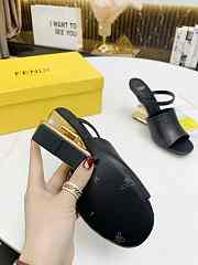 FENDI FIRST Black leather high-heeled sandals - 8R8212NA7F0QA1 - 2