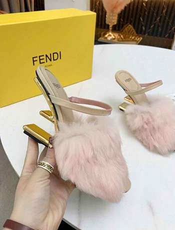 FENDI FIRST Pink mink high-heeled sandals - 8R8212AHGHF1FFZ