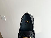 Celine Margaret Loafer With Triomphe Chain In Polished Bull Black - 5