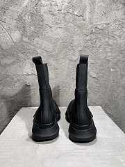 Rick Owens DRKSHDW Black Abstract Beetle Boots  - 2