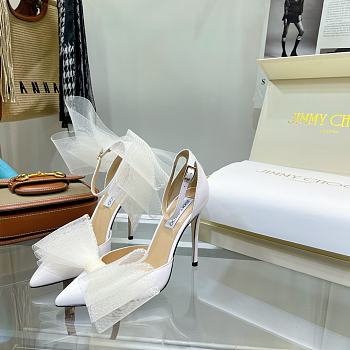 Jimmy Choo Aveline 100 sandals in White 