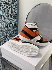 Celine CT-03 Trainer High Top With Scratch Sneakers Black Orange - 344513338C.38OO - 5