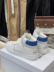 Celine CT-01 Z Trainer High Top Sneakers Blue Optic White - 3