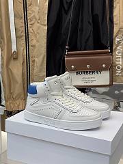 Celine CT-01 Z Trainer High Top Sneakers Blue Optic White - 5