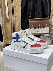 Celine CT-01 Z Trainer High Top Sneakers Red Blue - 3