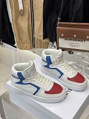 Celine CT-01 Z Trainer High Top Sneakers Red Blue - 5