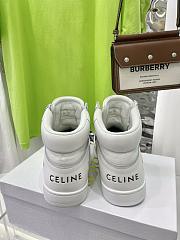 Celine CT-01 Z Trainer High Top Sneakers Optic White - 342813338C.01OP - 4