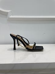 Bottega Veneta Black Stretch chain-strap Sandals - 2