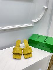 Bottega Veneta Yellow Quilted Leather Lido Mules  - 4