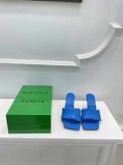 Bottega Veneta Blue Quilted Leather Lido Mules - 2