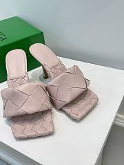 Bottega Veneta Light Pink Quilted Leather Lido Mules - 2