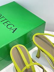 Bottega Veneta Lime Strappy Stretch Heeled Sandals - 3