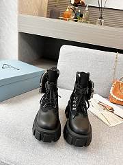 Prada Strapped Pouch Combat Boots 0072 - 4