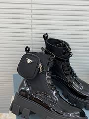 Prada Strapped Pouch Combat Boots 0076 - 3