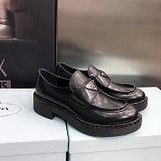 Black Chocolate brushed leather loafers - 2DE127_055_F0002 - 1