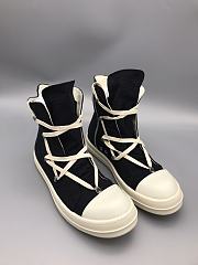 Rick Owens DRKSHDW Leather Hexagon Sneakers in Black - 4