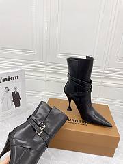 Burberry Black Hadfield Point Toe High heel ankle boots - 4