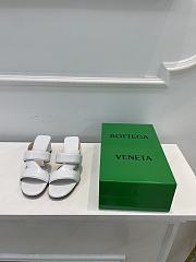 Bottega Veneta White Band Mules - 3