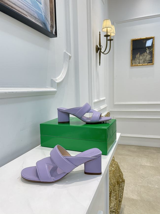 Bottega Veneta Purple Band Mules - 1