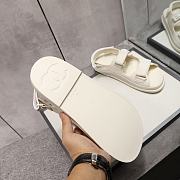 Chanel Cream Rubber Dad Sandals  - 5