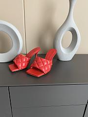 Bottega Veneta Red Paded Sandals - 1