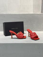 Bottega Veneta Red Paded Sandals - 4