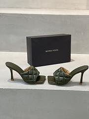 Bottega Veneta Khaki Paded Sandals - 4