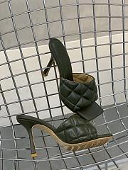 Bottega Veneta Khaki Paded Sandals - 5