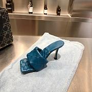 Bottega Veneta Marine Blue Paded Sandals - 4