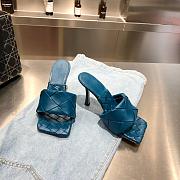 Bottega Veneta Marine Blue Paded Sandals - 2