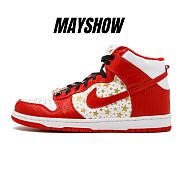 Nike Dunk High Pro SB Supreme Red Stars - 307385-161 - 1