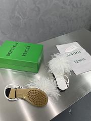 	 Bottega Veneta White Feather Dot Sandals - 3