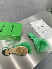 Bottega Veneta Green Feather Dot Sandals - 3