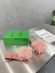 Bottega Veneta Pink Feather Dot Sandals - 2