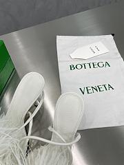 Bottega Veneta White Feather Dot Pumps - 4