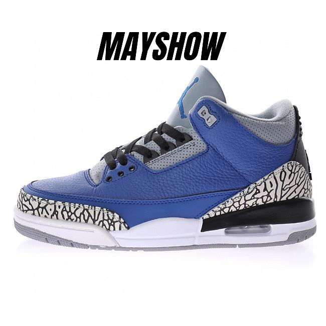 Air Jordan 3 Retro Varsity Royal Cement -  CT8532-400  - 1