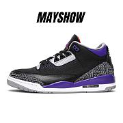 Air Jordan 3 Retro Black Court Purple - CT8532-050 - 1