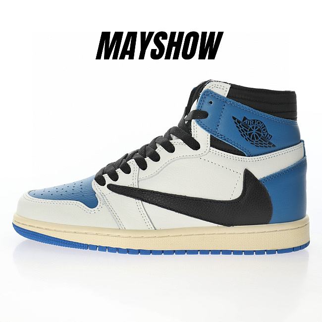  Air Jordan 1 High Travis Scott Fragment Military Blue  - DH3227-105 - 1