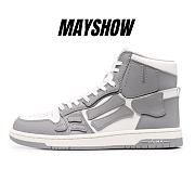 AMIRI Skel Top Hi Grey White  - 1