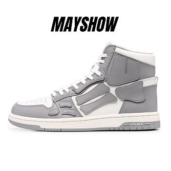 AMIRI Skel Top Hi Grey White 