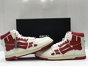 AMIRI Skel Panelled High Top White Red - MFS002-124 - 4