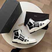 AMIRI Skel Top Hi White Black White - 4