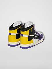 AMIRI Skel Panelled High Top Gold Purple - 4