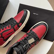 AMIRI Skel Panelled High Top Red Black - 5