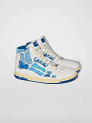 AMIRI Skel Panelled High Top Bandana Blue - 3